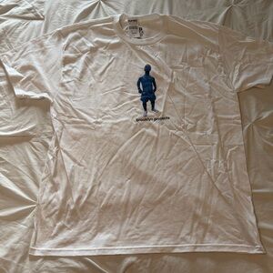 Zumiez White Tee with Blue Figure